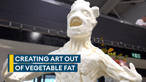 Gurkhas create incredible sculptures from vegetable fat