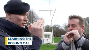 Learning the art of the traditional bosun's call