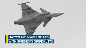  Nato gains edge with addition of Swedish Gripen fighter jets