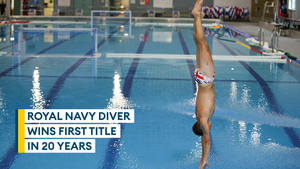 Navy diver makes a splash at Inter Services diving championships