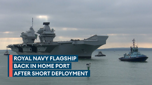 HMS Queen Elizabeth returns after latest period of sea trials 