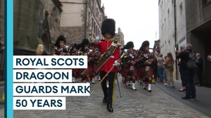 Royal Scots Dragoon Guards Celebrate Heritage On 50th Anniversary