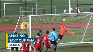 Screamers and stunners: Watch the best goals in Royal Navy cup final history