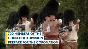 700 members of the Household Division prepare for coronation