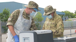 Coronavirus: Joining RAF Reserves On Their Last Mobile Testing Shift