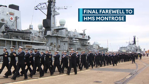 HMS Montrose decommissioned in ceremony at Portsmouth naval base