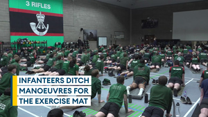 3 Rifles strengthening their bodies - and their minds