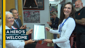 'Army's been the backbone': Olympic medalist Karriss Artingstall on return home