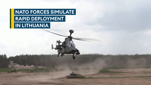 Nato simulates rapid deployment on alliance's border with Russia