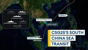 CSG25 transits through the Indo-Pacific region, arriving in Singapore 