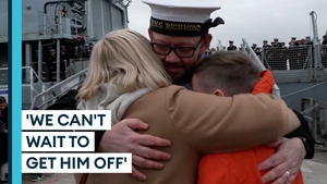 'It's just a wonderful feeling': HMS Richmond returns to Devonport
