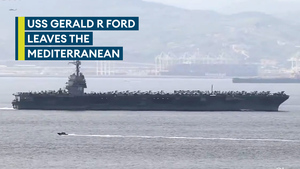 USS Gerald R Ford homeward bound after almost a year at sea