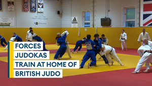 Forces judo stars train at home of British Judo
