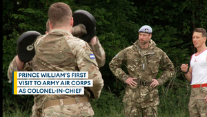 The Prince of Wales drops in on Army Air Corps via Wildcat
