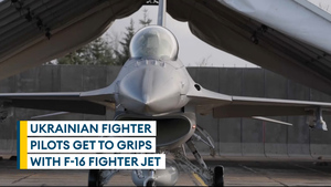 Ukrainian pilots train with Nato F-16 fighter jets
