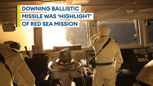 HMS Diamond's CO says downing ballistic missile was highlight of Red Sea mission