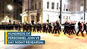 VE Day 80:  Hundreds march while city sleeps