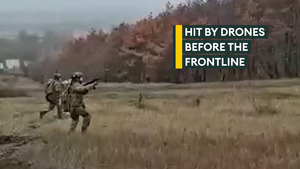 Ukrainian recruits hit by dummy drone strikes as training mirrors the frontline