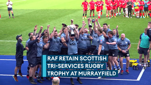 RAF celebrate back-to-back Scottish Tri-Services rugby titles