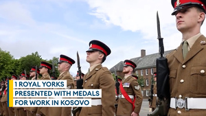 1 Yorks receive their operational medals