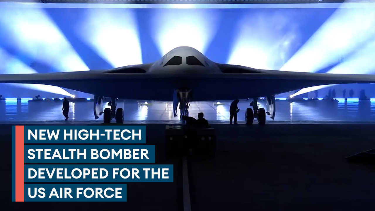 US Air Force unveils new $700m high-tech B-21 Raider stealth bomber