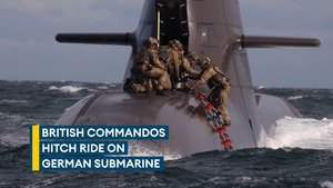 Commandos hitch a ride on a German submarine