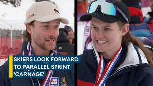 Champion skiers preview Thursday's 'wacky' Telemark Parallel Sprint race