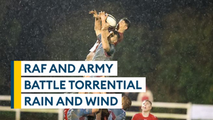 RAF battle through wet and muddy conditions to beat Army in Inter Services rugby opener