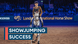 Unstoppable champion retains services showjumping title