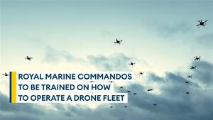 Royal Marine Commandos try out their new drone swarm capability