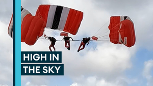 Red Devils high in the sky on first week of training