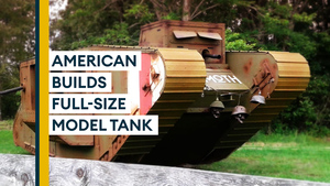 The model WW1 tank - built from a Haynes manual