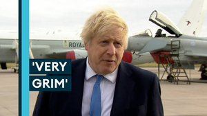 PM says Russia-Ukraine situation remains 'very grim' during visit to RAF base