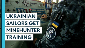 Ukrainian Navy personnel receive training on Royal Navy minehunter