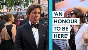 Tom Cruise says he 'truly admires' pilots at Top Gun: Maverick premiere
