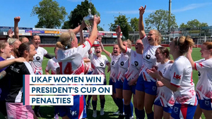 UKAF women take on Dutch Air Force in Presidents Cup thriller