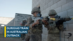 Gurkhas join allies to train in Australian outback 