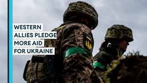 Ukraine receives additional military support from 20 Western Allies