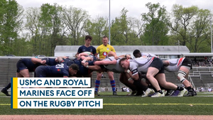 Royal Marines narrowly beat US Marines in rugby match
