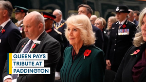 Queen Camilla heads to Paddington Station to mark Armistice Day