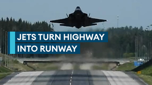 Dutch F-35s land on Finnish highway in Baana 25 exercise