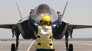 Exercise Falcon Strike: F-35s Fly From HMS Queen Elizabeth