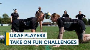 UKAF players take on fun BFBS challenges ahead of IDRC