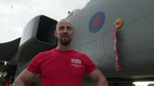 Engineers pull Jaguar jet in charity challenge
