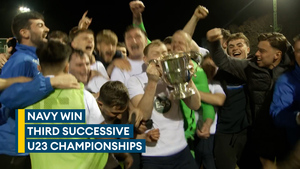 Royal Navy U23s win third consecutive Inter Services title