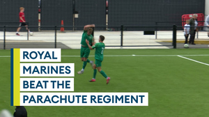 Royal Marines beat Parachute Regiment to win 2022 Falklands Cup