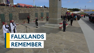 Falkland Islands fall silent for Armistice Day