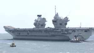 WATCH: HMS Prince Of Wales Leaves Portsmouth After Repairs