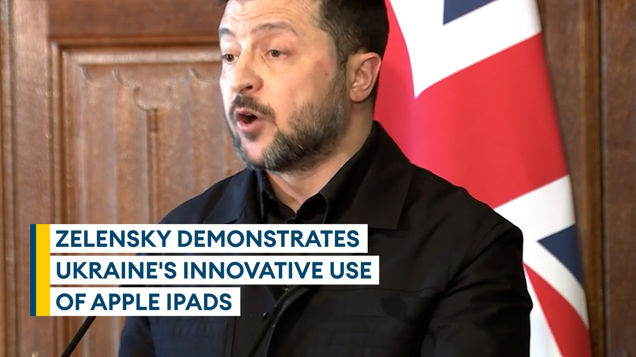 President Zelensky gifts King and Prime Minister an iPad to monitor the war  in Ukraine