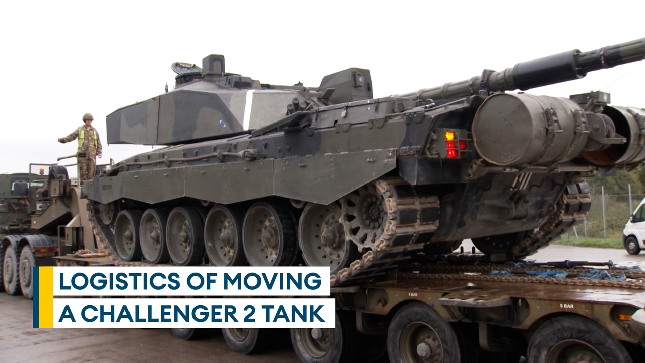 How do you move a 62.5 tonne Challenger 2 tank?